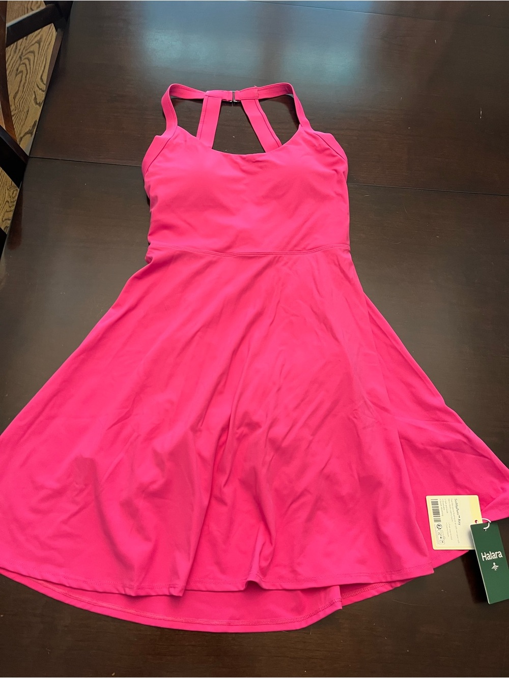 HALARA Hot Pink Tank Skater Dress